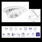  DOWNLIGHT SAMBA BLANC 27W 4000 