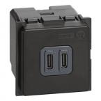  Prises 2 USB Type-C 3A 15W Liv 