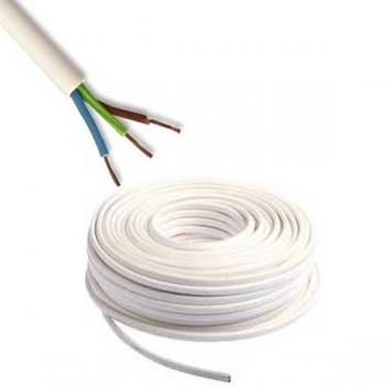  CABLE HO5VV-F 3G0,75 BLANC C50 