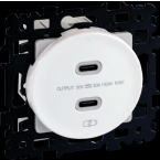  SQUARE chargeur dble USB C 5,5 