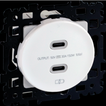  SQUARE chargeur dble USB C 5,5 