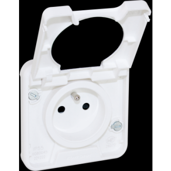  OXXO PC 2P+T compos BLANC IP55 