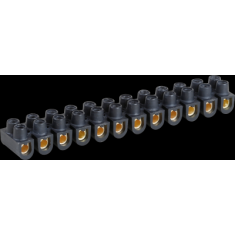  Barrettes laiton noire 6 mm 