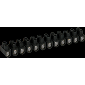  Barrettes acier noire 6 mm 