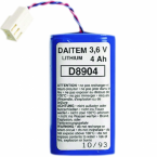  Pile lithium 3,6 volts, 4 Ah 