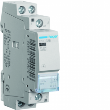  Contacteur 25A, 2O, 230V 1 mod 