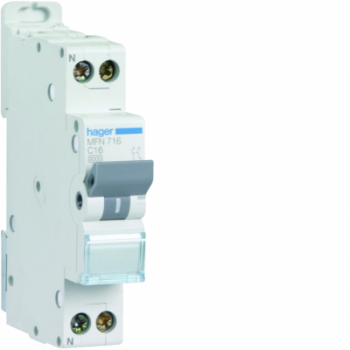  Disjoncteur Phase + Neutre 16A 