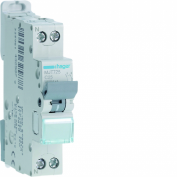  Disjoncteur 25A 1P+N 4,5-6kA C 
