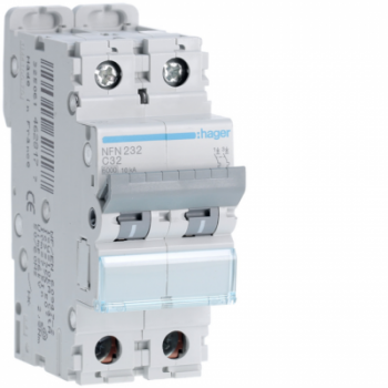  Disjoncteur 32A 2P 6-10kA Cour 
