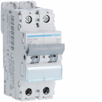  Disjoncteur 40A 2P 6-10kA Cour 