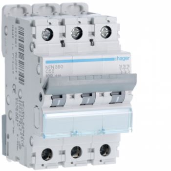  Disjoncteur 50A 3P 6-10kA Cour 