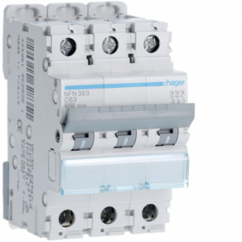  Disjoncteur 63A 3P 6-10kA Cour 