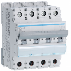  Disjoncteur 16A 4P 6-10kA Cour 