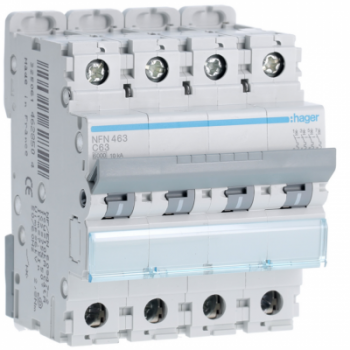  Disjoncteur 63A 4P 6-10kA Cour 