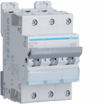  Disjoncteur 10A 3P 6-10kA Cour 