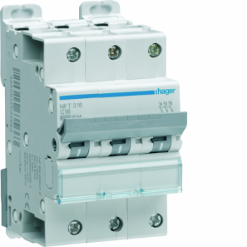  Disjoncteur 16A 3P 6-10kA Cour 