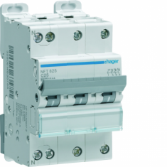  Disjoncteur 25A 3P+N 6-10kA Co 