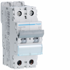  Disjoncteur 10A 2P 6-10kA Cour 