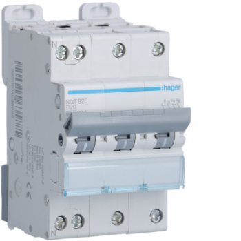  Disjoncteur 20A 3P+N 6-10kA Co 