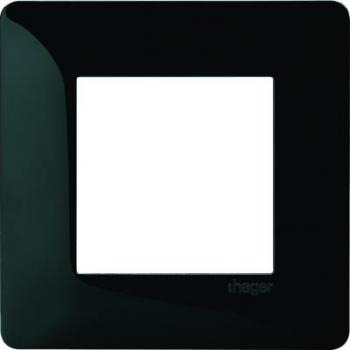  Essensya Plaque 1 poste Noire 