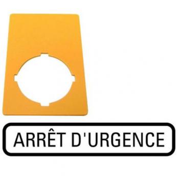  Etiquette, arr�t d'urgence, ja 