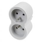  Fiche 2x2P+T frontales 16A 230 