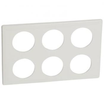  Plaque Cliane Laqu 2x3 poste 