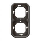  Support plaque encastr 2 post 