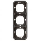  Support plaque encastr 3 post 
