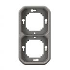  Support plaque encastr 2 post 