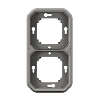  Support plaque encastr 2 post 