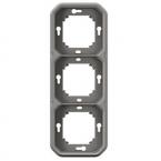  Support plaque encastr 3 post 