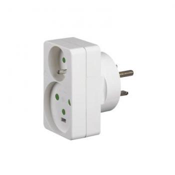  Adaptateur pour 1 fiche 2P+T 1 