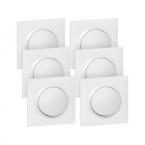  Lot de 6 interrupteurs ou va-e 