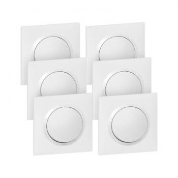  Lot de 6 interrupteurs ou va-e 
