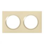 Plaque carre dooxie 2 postes 