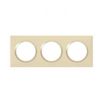  Plaque carre dooxie 3 postes 