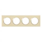  Plaque carre dooxie 4 postes 