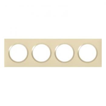  Plaque carre dooxie 4 postes 