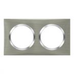  Plaque carre dooxie 2 postes 
