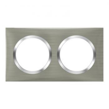  Plaque carre dooxie 2 postes 