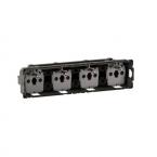  Prise 4x2P+T compacte C�liane 