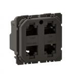  Prise quadruple RJ45 C�liane b 