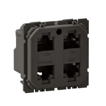  Prise quadruple RJ45 C�liane b 