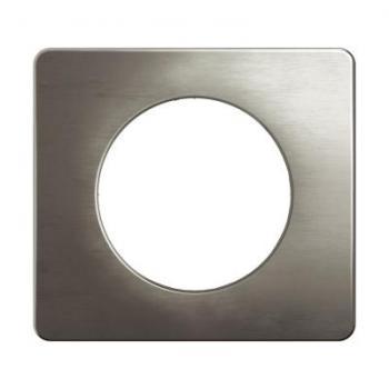  PLAQUE 1P ACIER SATINE 