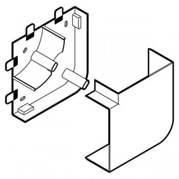 Angle plat - Pour goulotte Log 