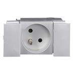  Prise 2P+T Logix - 2 modules - 